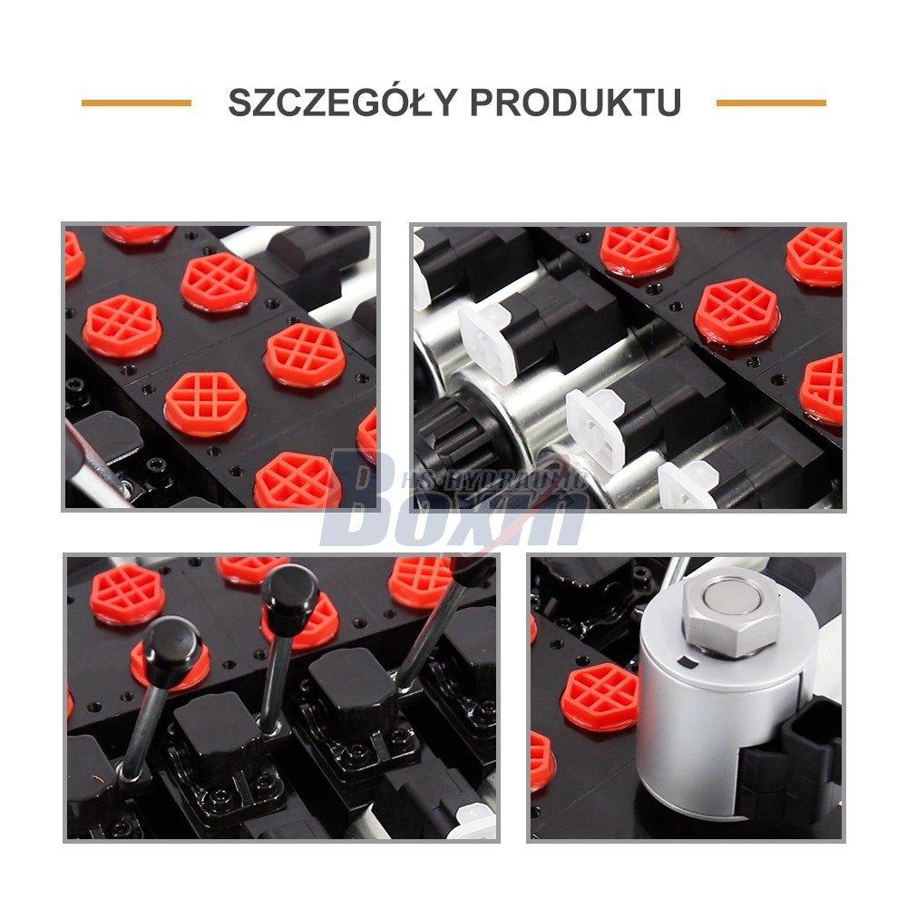 High Pressure DCV56 Solenoid 5 Spool Sectional Hydraulic Valve